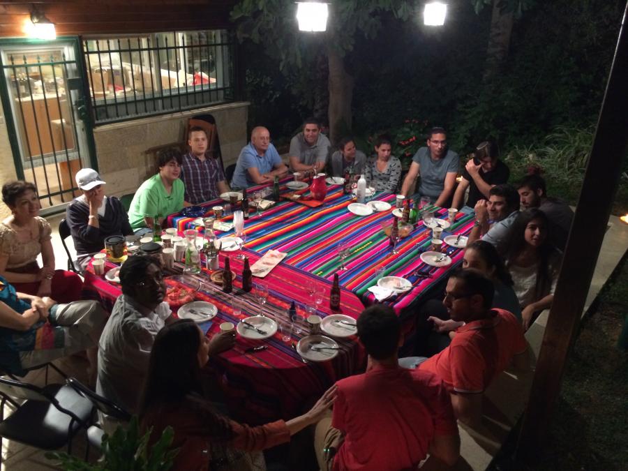 Dinner at Shlomo&#039;s hous, June 2014