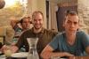 Yaniv, Isaac and Eitan at Roza restaurant