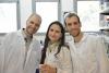 Isaac, Sue and Eitan at the lab